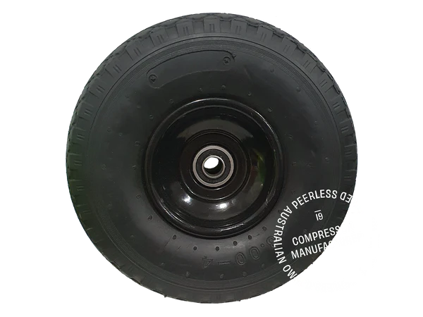 00018-16 8" Solid Rubber Wheel with 15mm Axle