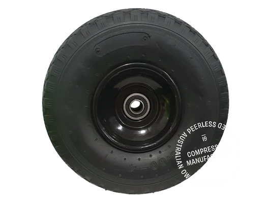 00018-16 8" Solid Rubber Wheel with 15mm Axle