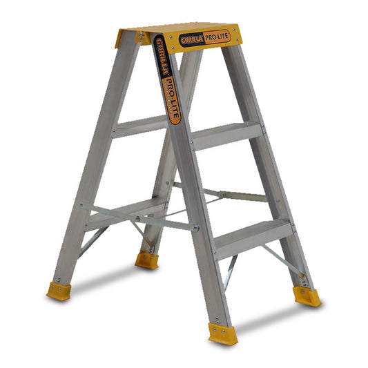 GORILLA DOUBLE SIDED A FRAME LADDER 3 STEP