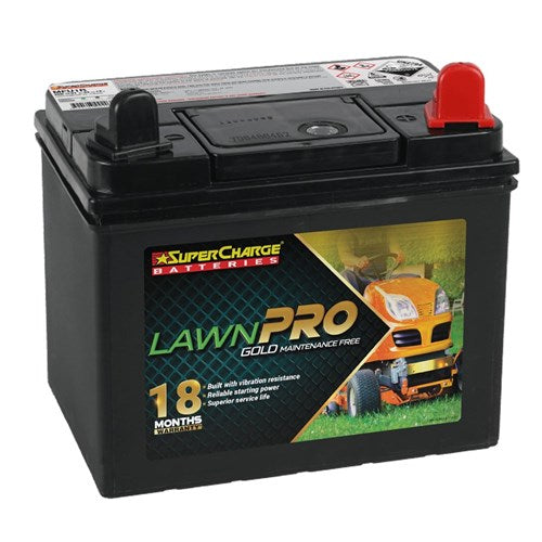 SUPERCHARGE MFU1R LAWNPRO GOLD MOWER AND STATIONARY ENGINE MAINTENANCE-FREE 12V BATTERY