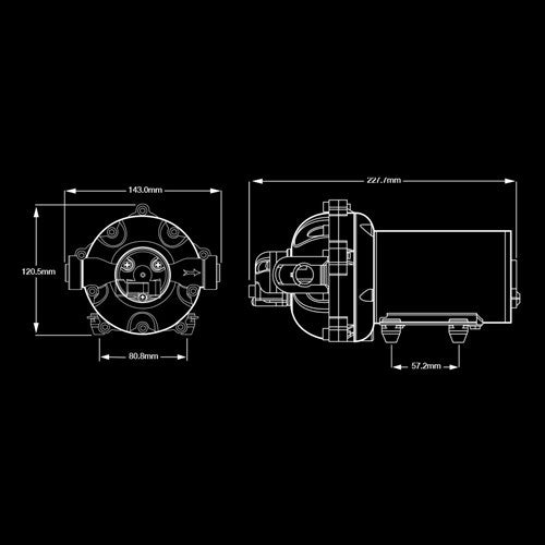 15.1Lpm 12V Pump Qc Fittings