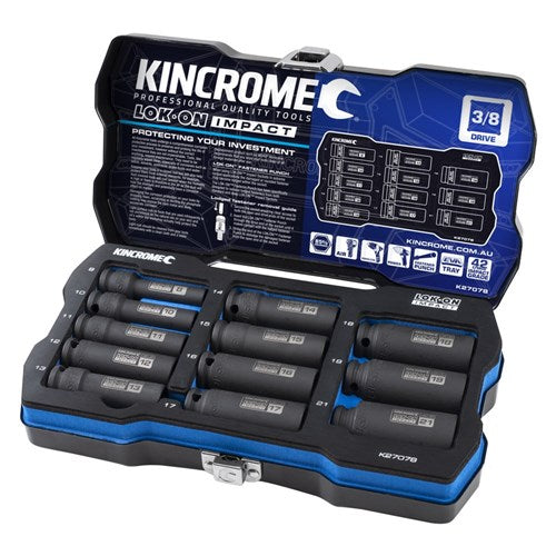 Kincrome Lockon 12Pc 3/8Dr Metric