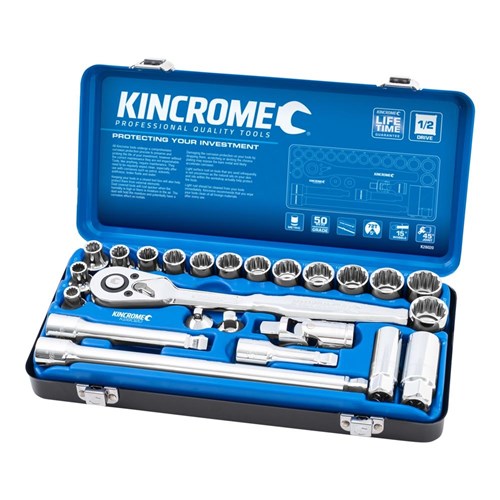 Kincrome Socket Set 24P 1/2Dr