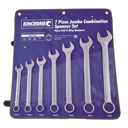 Jumbo Spanner Set Combo 7Pc Met