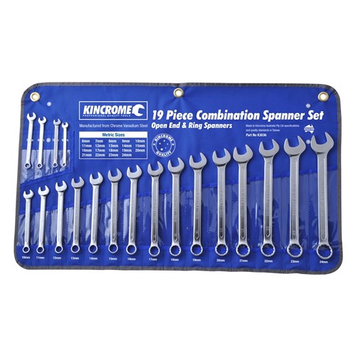 Spanner Set Combo 19Pc Metric