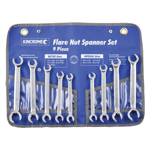 Kincrome Flare Nut Sp Set 9Pc Imp/Met