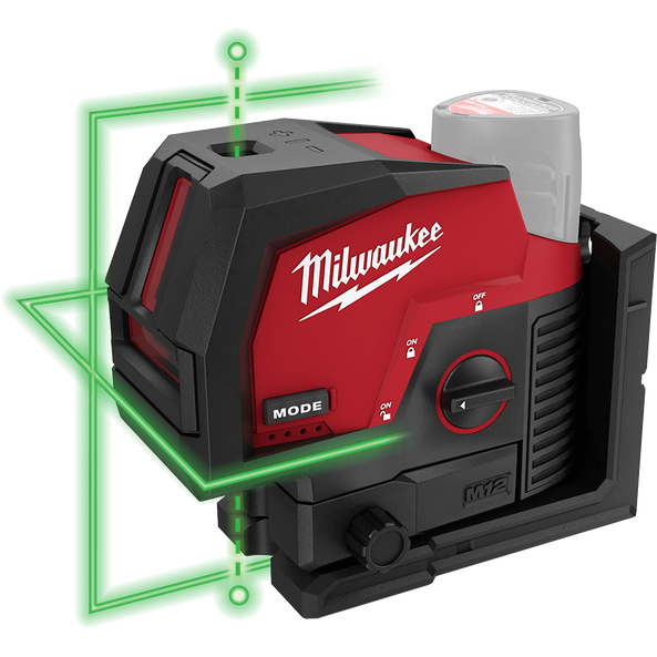 M12 Cross Line + 2 Plumb Laser Tool Only