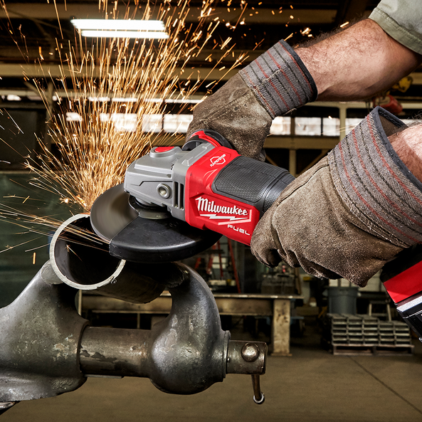 M18 Fuel 125Mm 5 Rapid Stop™ Angle Grinder With Dead Man Paddle Switch Tool Only