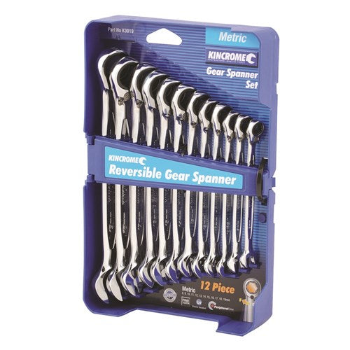 12P Reverse Gear Spanner Set Metric