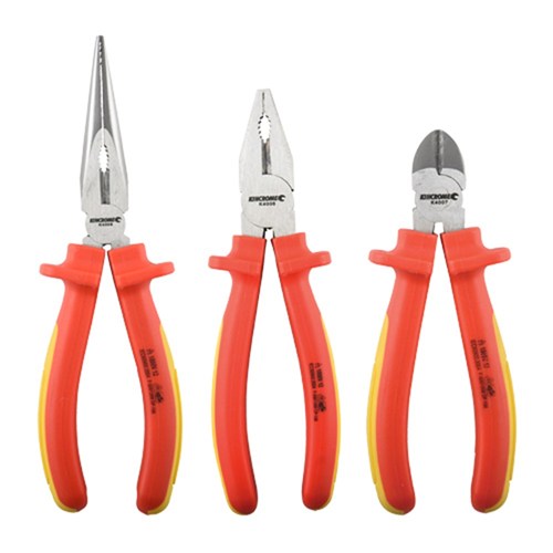 3 Pce Vde Pliers Set