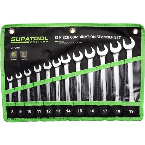 12Pc Comb Spanner Set-Metric